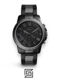 watches Fossil Men's Black Dial Stainless Steel Band Watch - FS5269