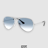 Ray Ban RB3025 AVIATOR LARGE 58 Sunglasses Unisex - silver-2