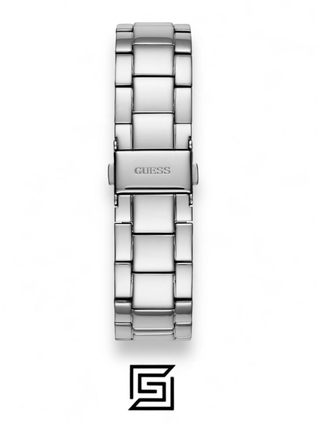 Guess original-watches Women's Silver Stainless Steel Analog Blue Dial Quartz Watch - U1070L4