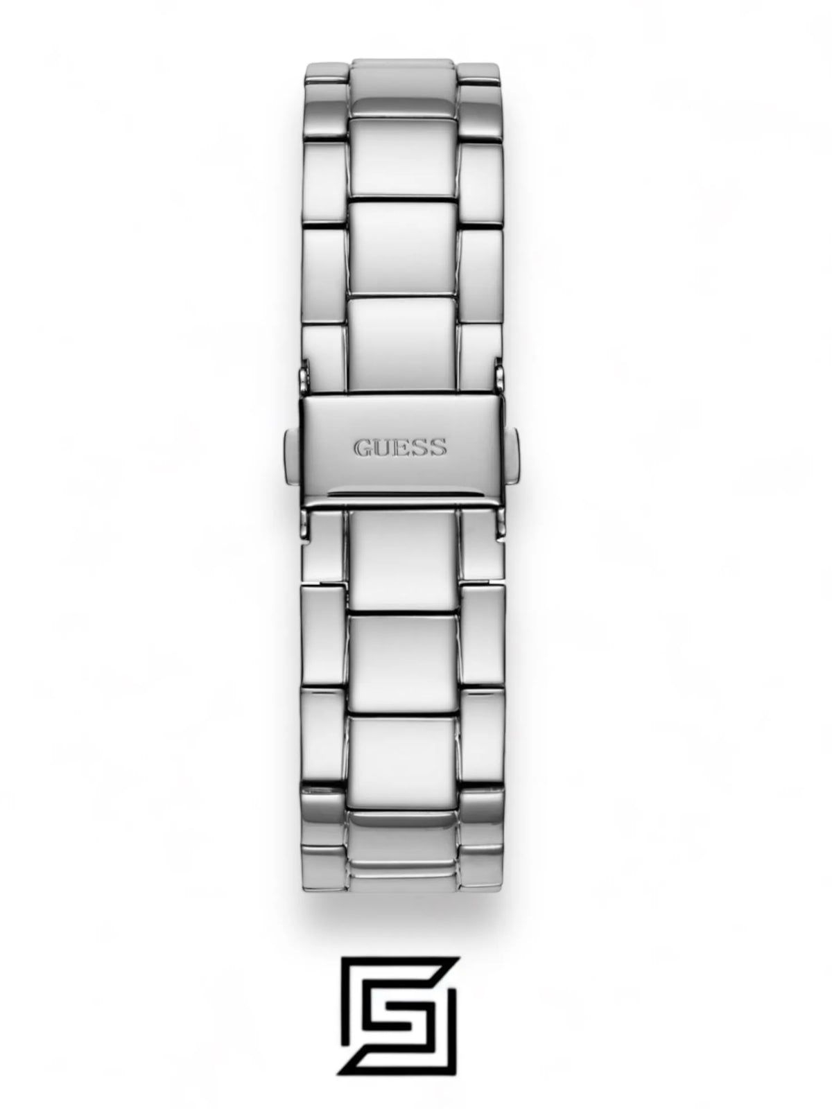 Guess original-watches Women's Silver Stainless Steel Analog Blue Dial Quartz Watch - U1070L4