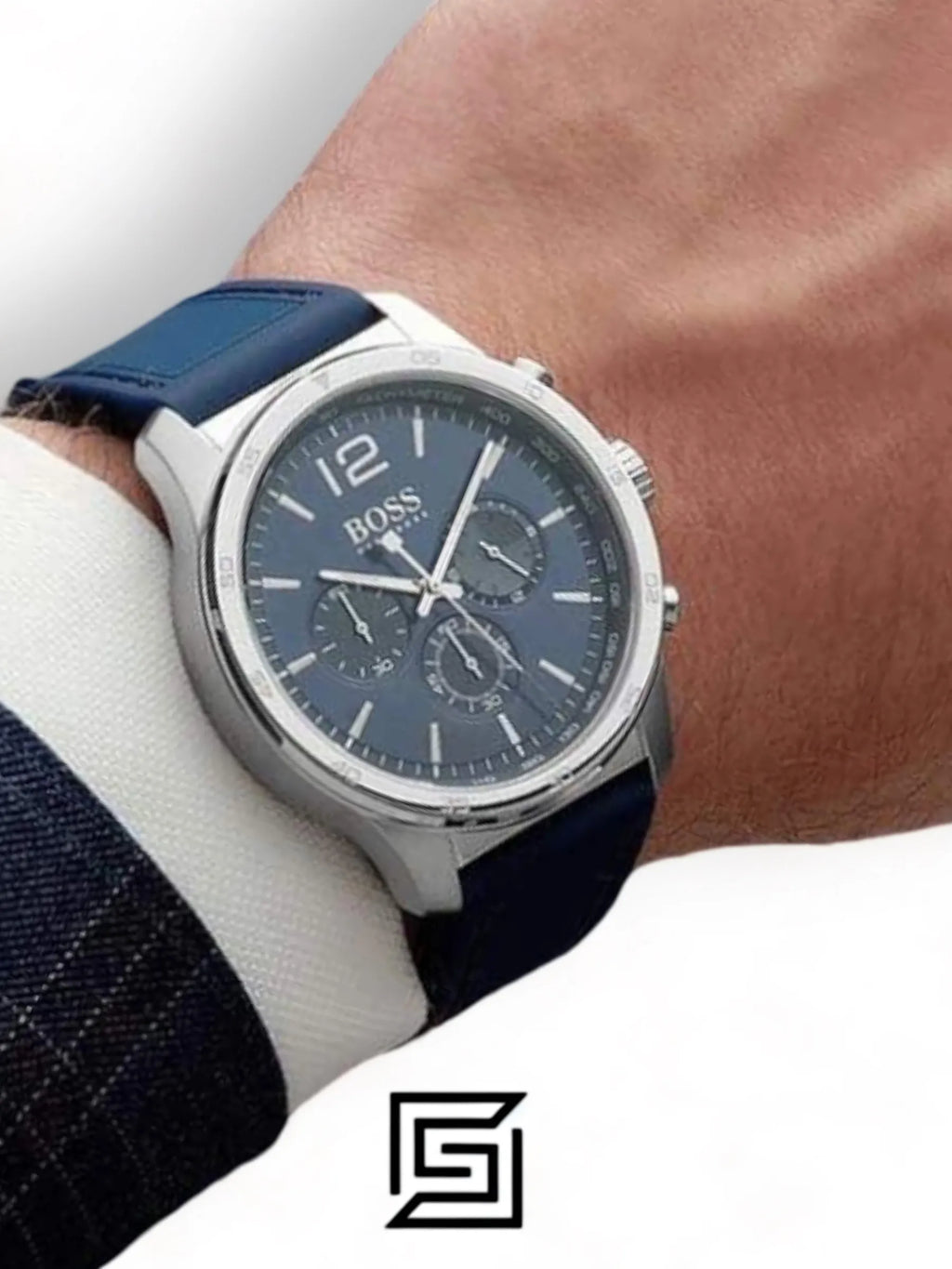 Hugo Boss original-watches Men's Blue Dial Rubber Band Watch - 1513526