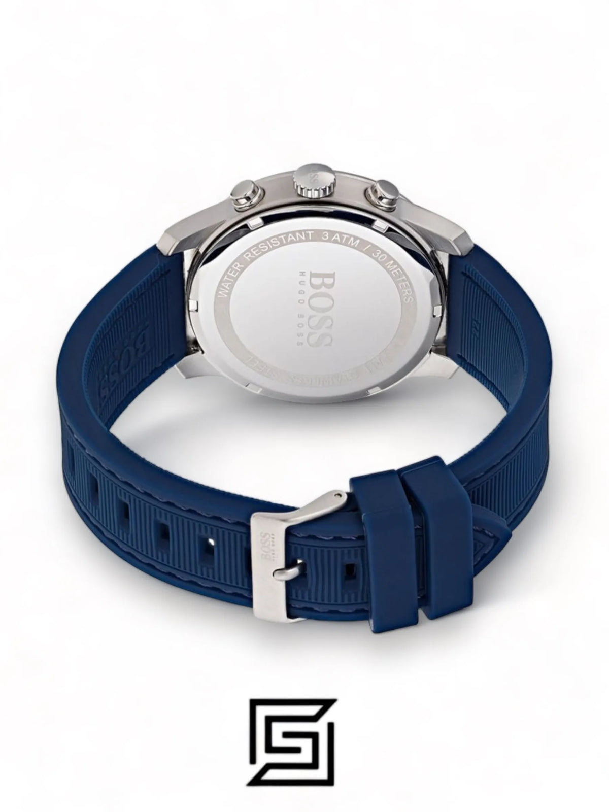 Hugo Boss original-watches Men's Blue Dial Rubber Band Watch - 1513526