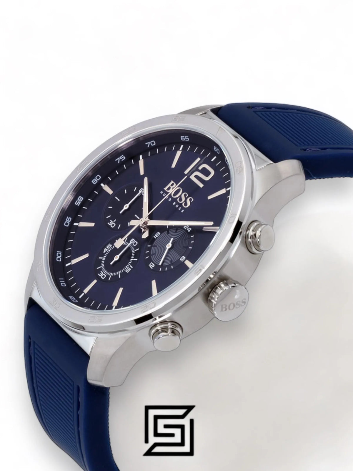Hugo Boss original-watches Men's Blue Dial Rubber Band Watch - 1513526