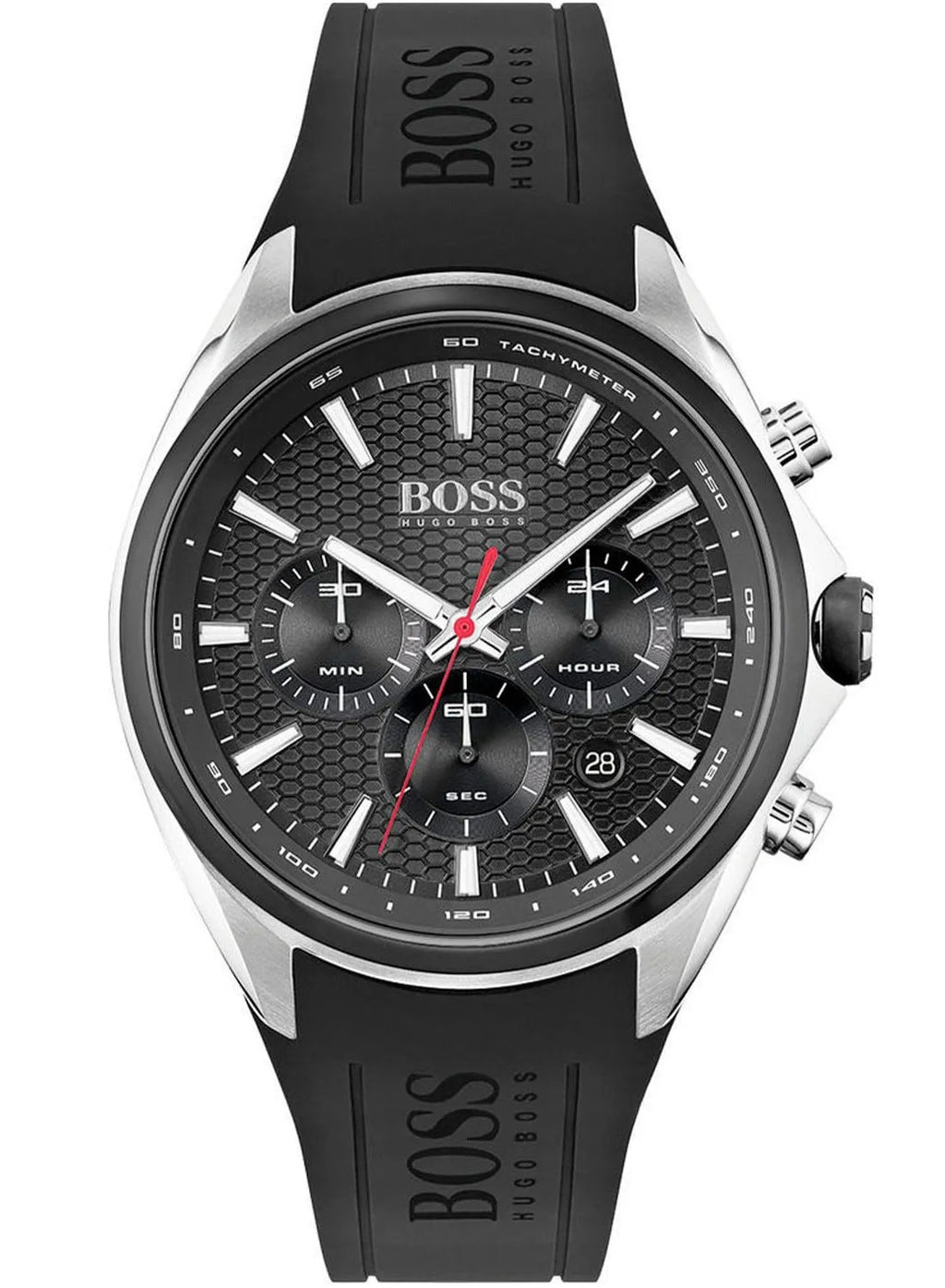 Hugo Boss original-watches Chronograph Quartz Watch for Men with Black Silicone Bracelet - 1513855