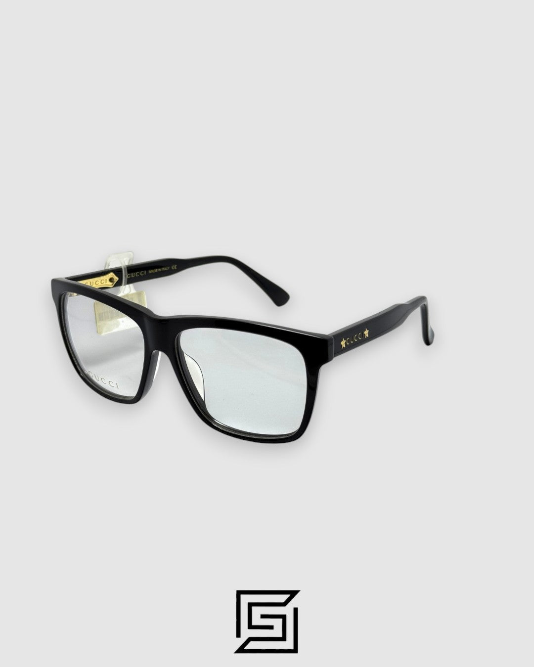 Gucci GG0268 Optical Glasses - Black Frame with Gold Logo