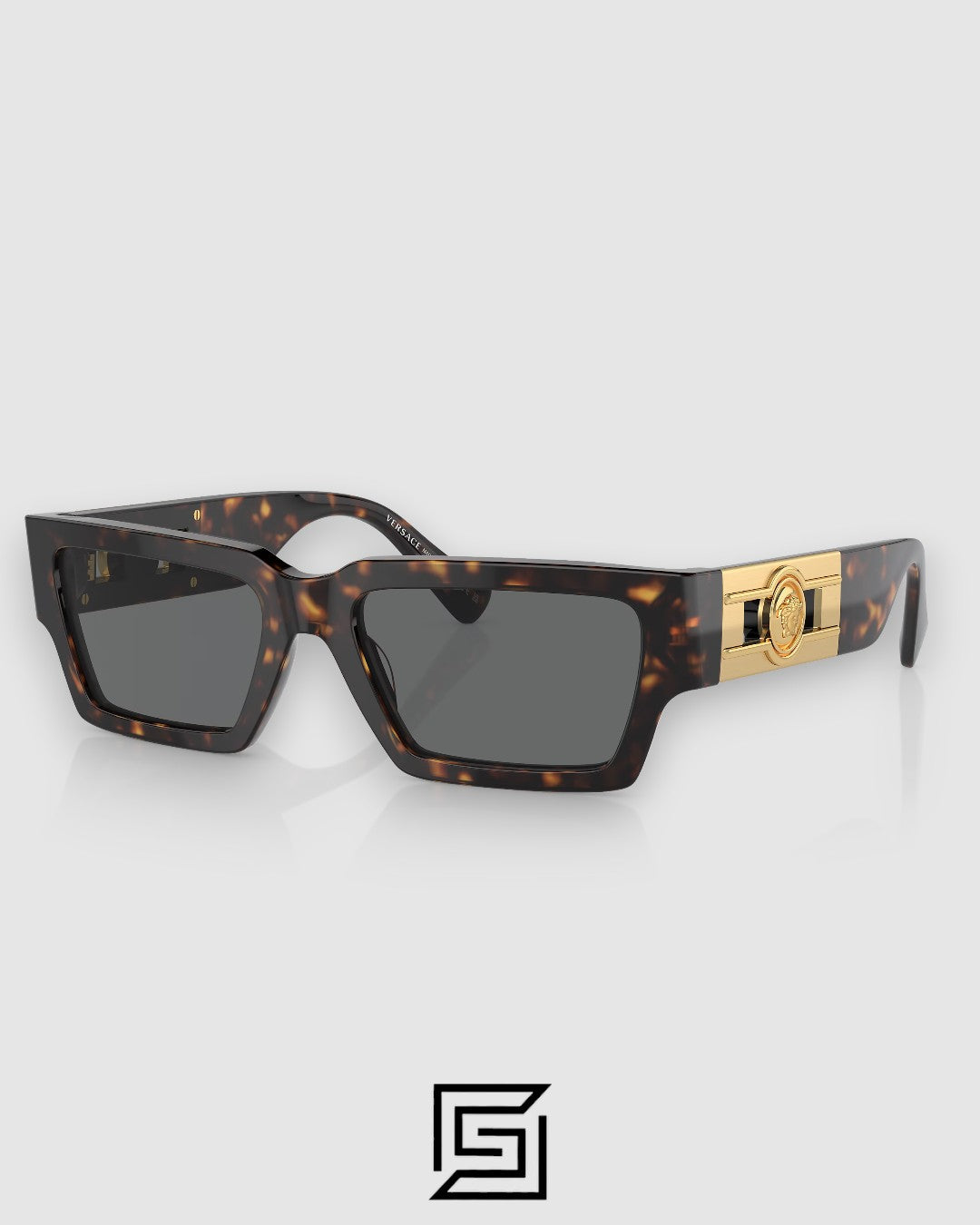 Versace VE4459 Tiger Frame with Dark Grey Lenses