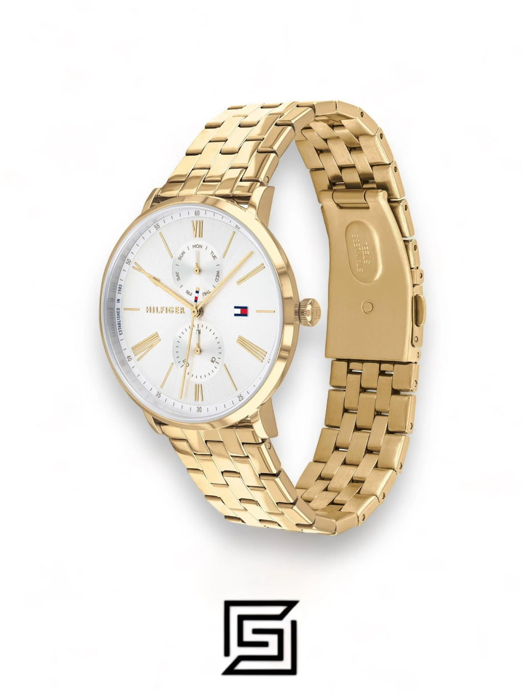 Tommy Hilfiger original-watches Quartz Watch for Women with Gold Coloured Stainless Steel Bracelet - 1782069