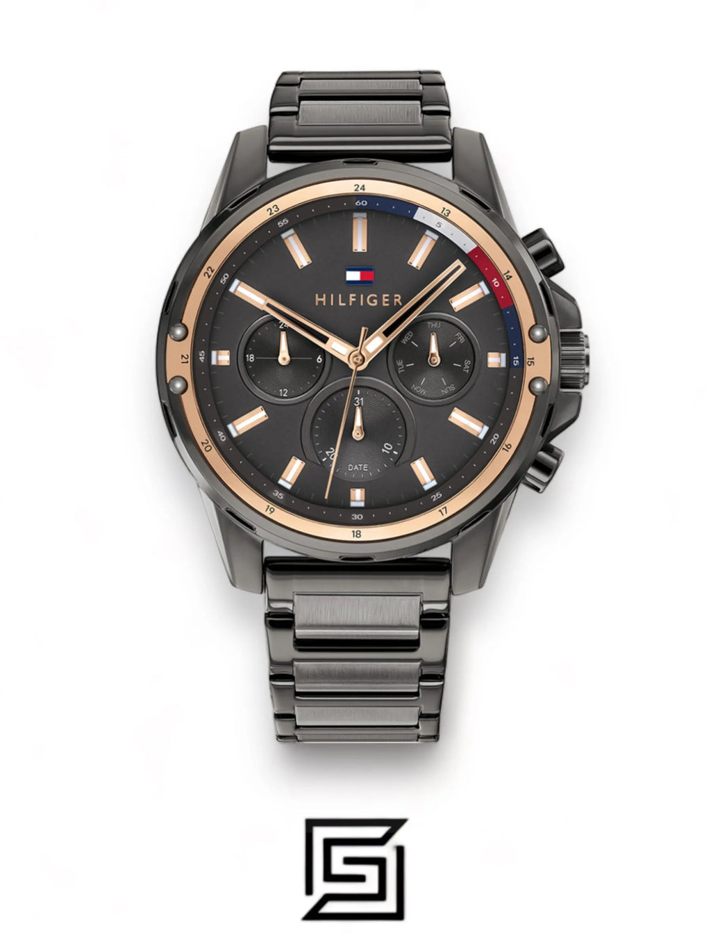 Tommy Hilfiger original-watches Mens Multi Dial Quartz Watch Mason, Grey 1791790