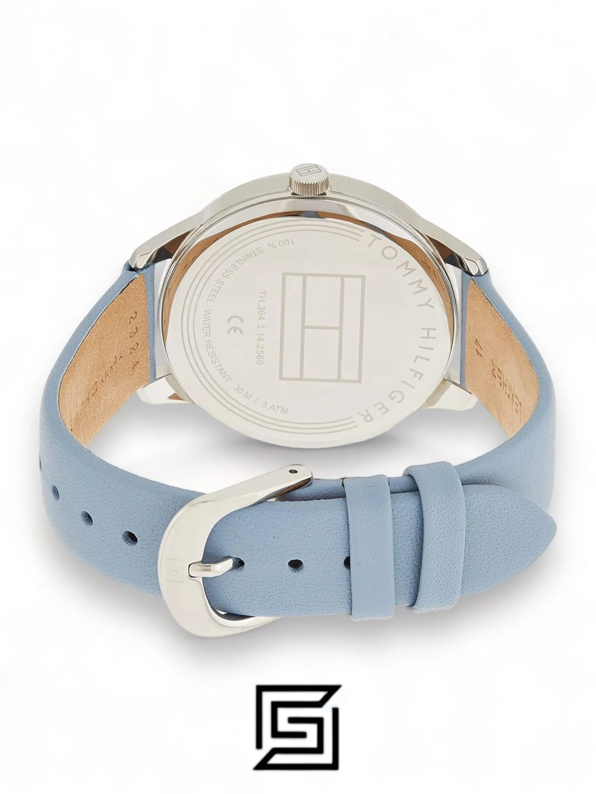 Tommy Hilfiger original-watches Leather Round Analog Water Resistant Baby Blue - 1782023
