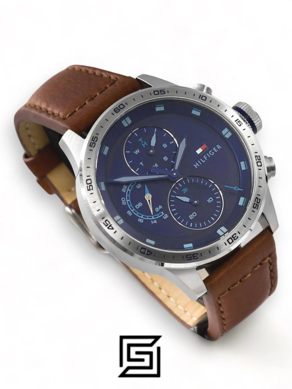 Tommy Hilfiger watches Men's Analogue Quartz Watch with Leather Calfskin Strap - 1791807
