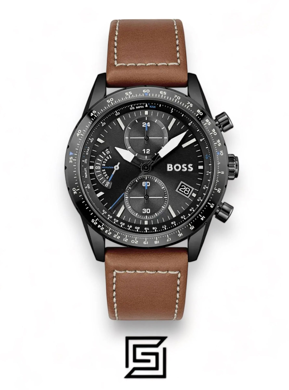Hugo Boss watches Men's Stainless Steel Quartz Watch with Leather Strap - 1513851