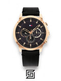 watches Tommy Hilfiger Men's Black Dial Watch 1791798