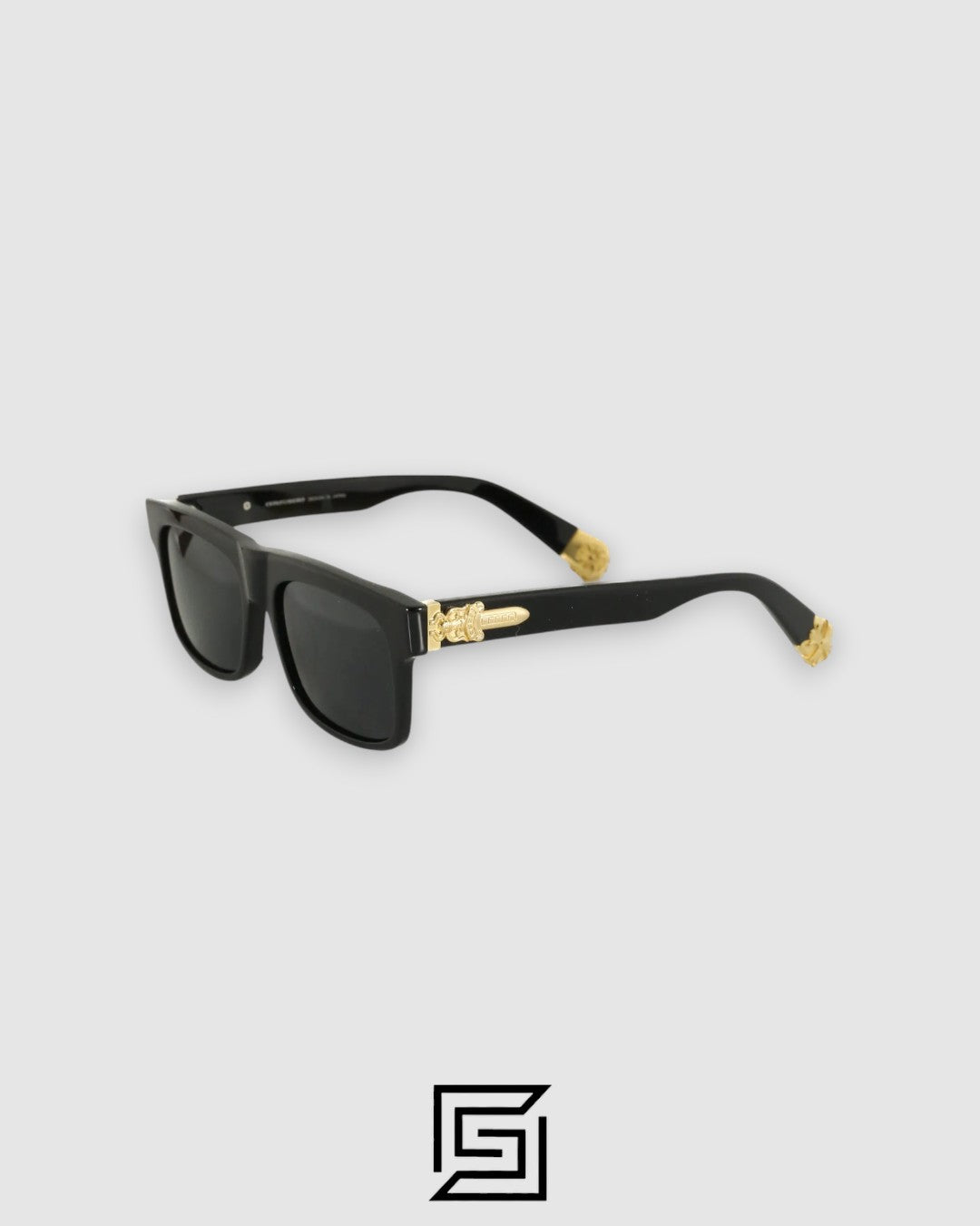 Chrome Heart sunglasses SLUSS BUSSIN/BLACK X BLACK