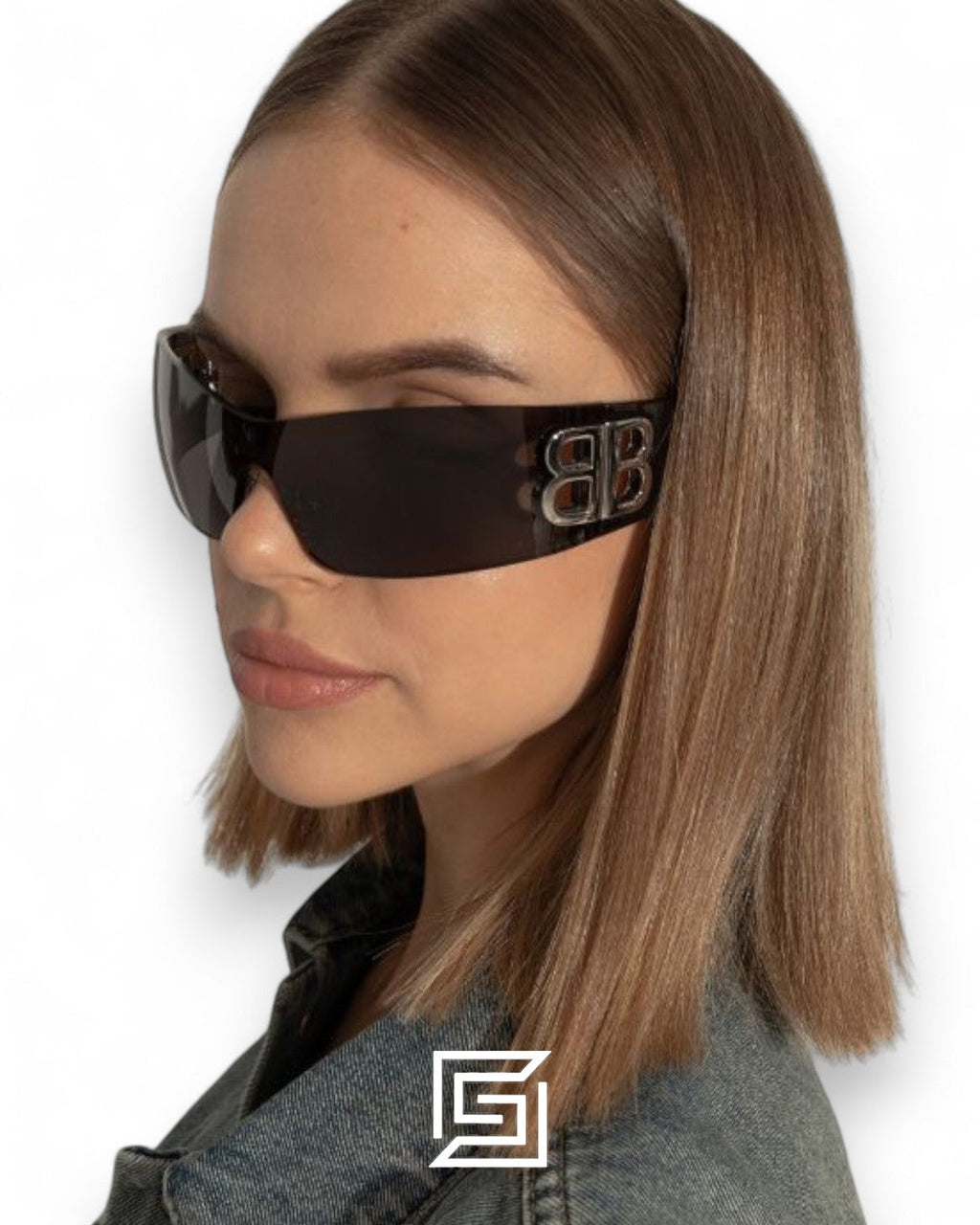Balenciaga BB0359S Black Lenses Gold Logo