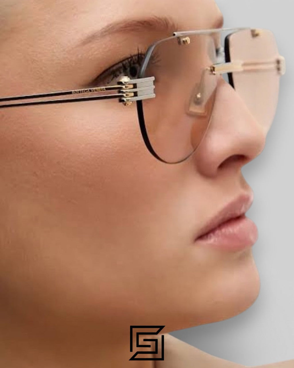 Bottega Veneta BV1342 002 Light Honey Lenses and Silver x Gold Frame Luxury Aviator Sunglasses