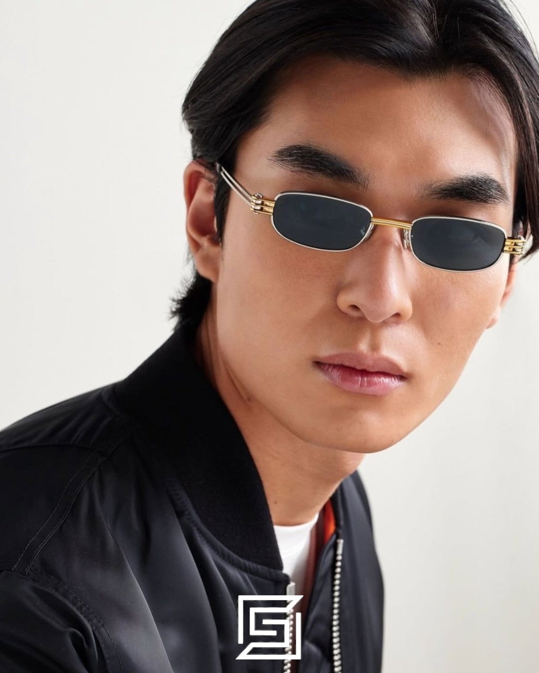 Bottega Veneta BV1381S Black Lenses Half Silver Frame