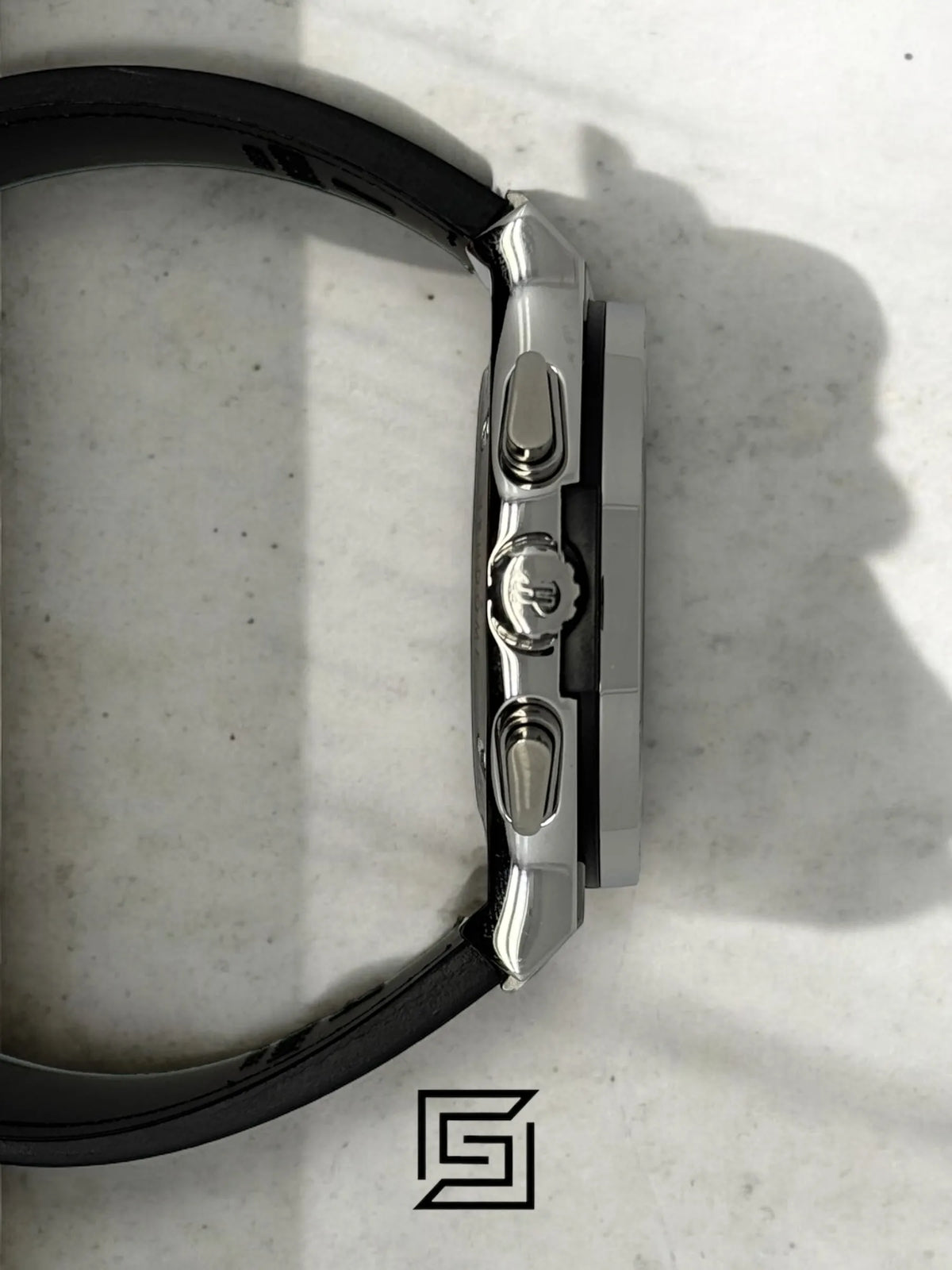 Hublot Classic Fusion Chronograph - Silver - Blue Dial - Blue Leather Strap