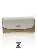 Coach Slim Envelope Wallet In Signature Canvas White Style No. F54022