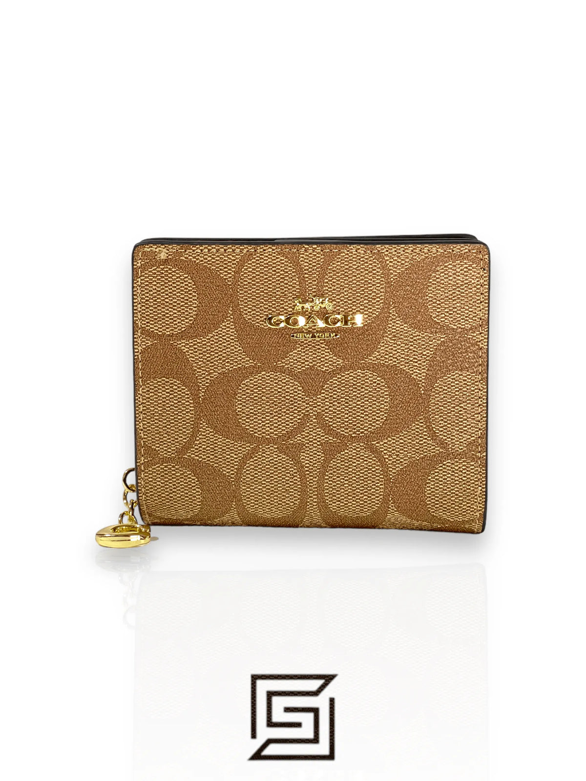Snap Wallet In Signature Canvas C3309 Beige