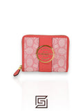 Coach Lonnie Small Zip Around Wallet In Signature Jacquard Pink – Style No. C8323