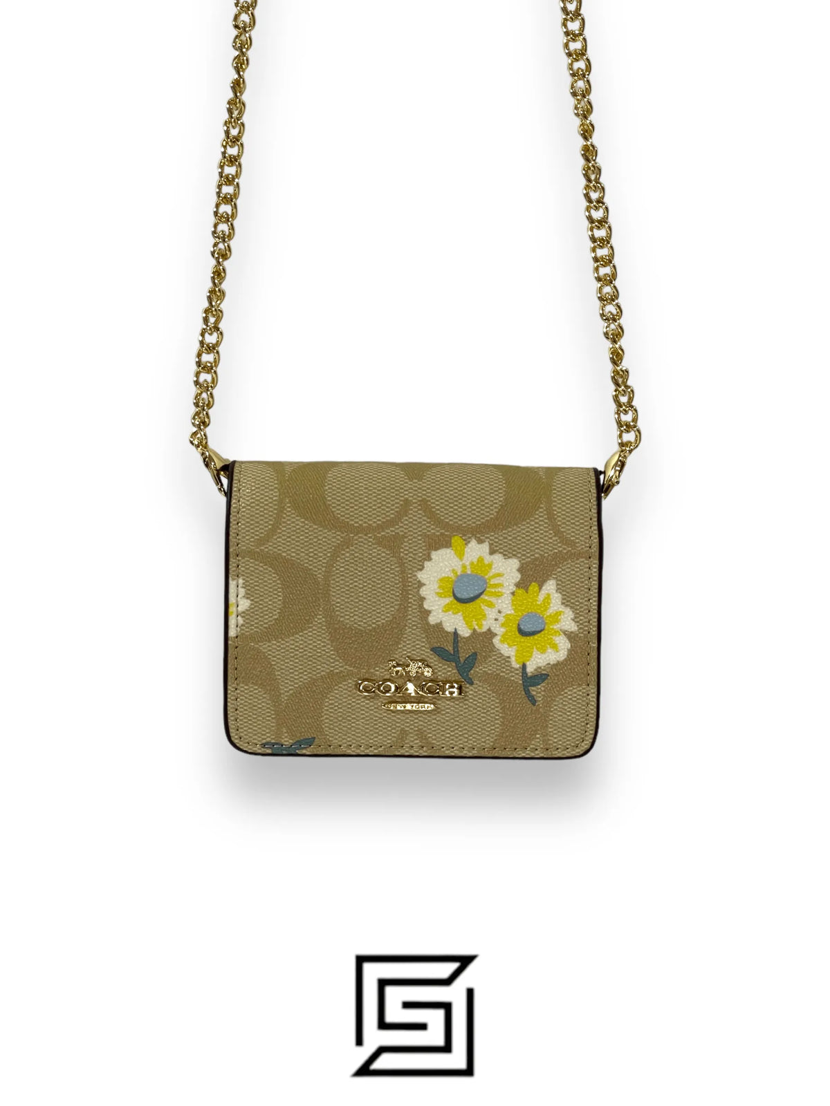 Coach Mini Wallet In Signature Canvas With Daisy Print Style No – Style No. C3050