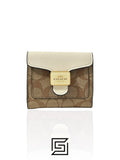 Coach wallets Pepper Wallet In Signature Canvas White Style No. C7805