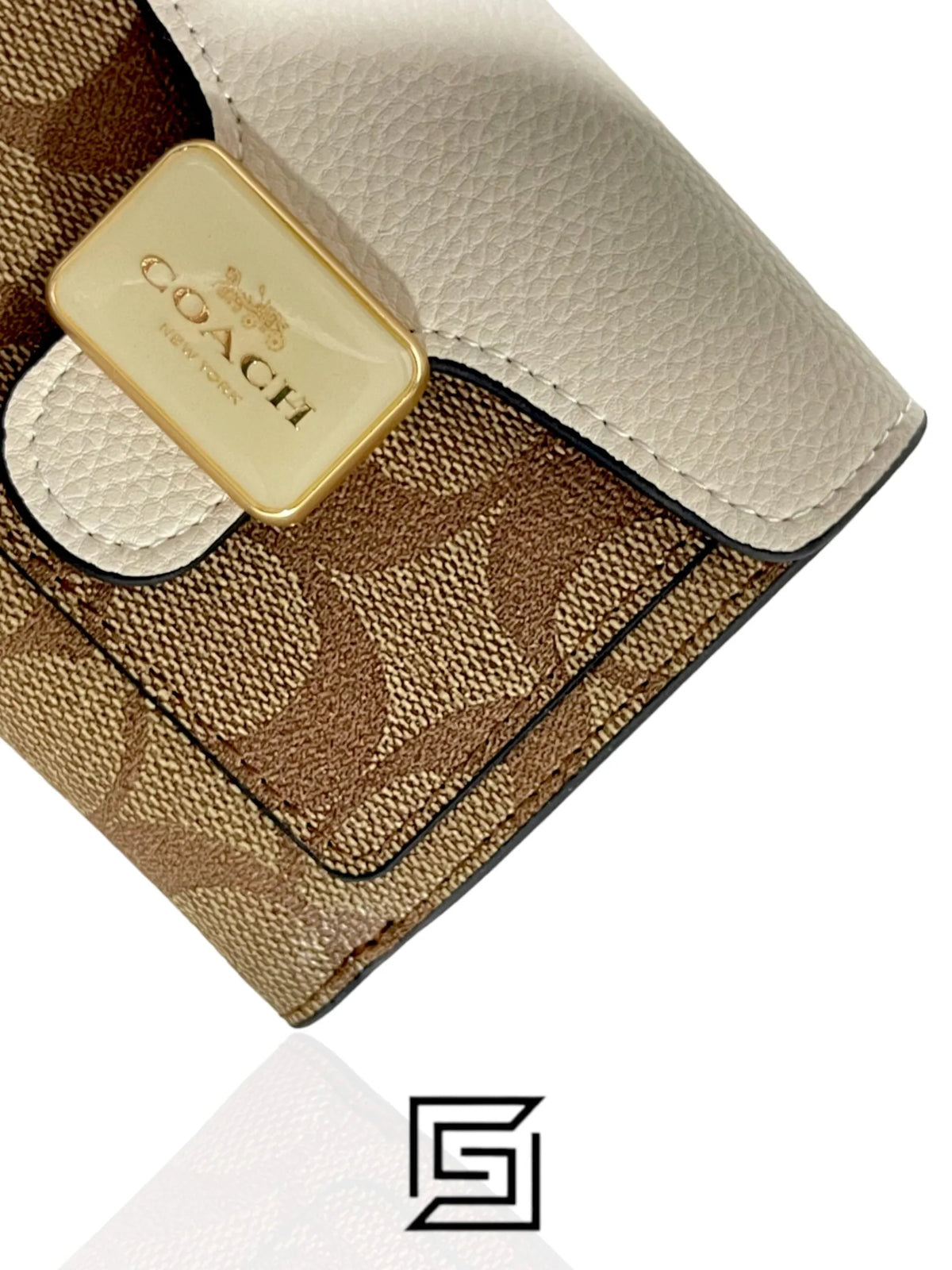Coach wallets Pepper Wallet In Signature Canvas White Style No. C7805