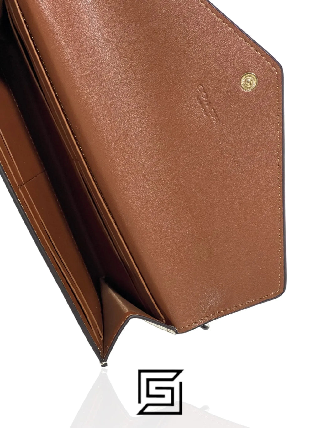 Slim Envelope Wallet In Signature Canvas With Daisy Print C3721