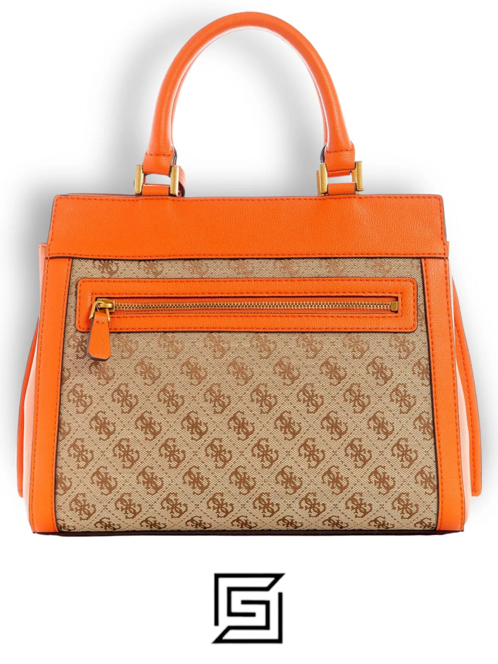 leather GUESS Katey Luxury Satchel JB787026 Orange