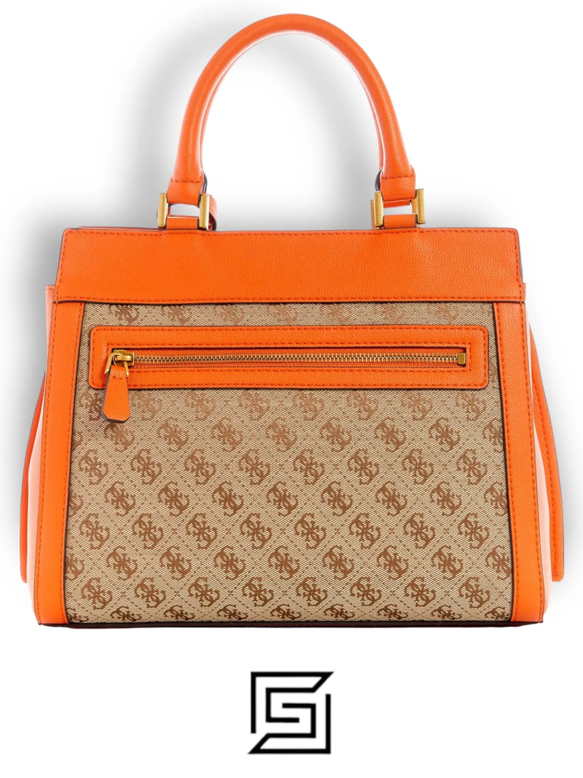 leather GUESS Katey Luxury Satchel JB787026 Orange