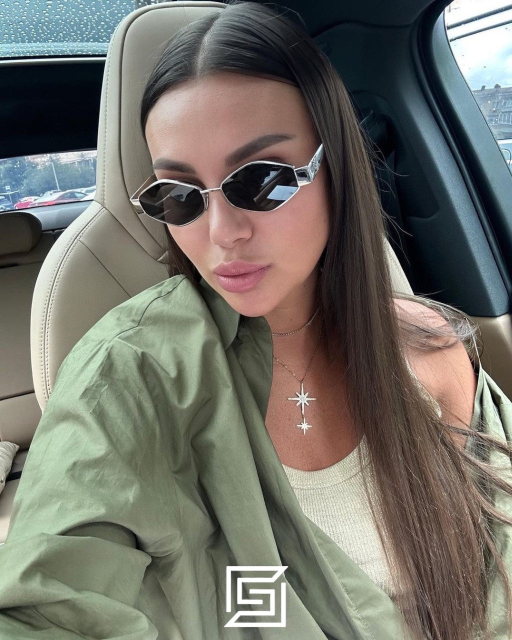 CELINE CL40254U Brown Lenses Rose Gold Frame