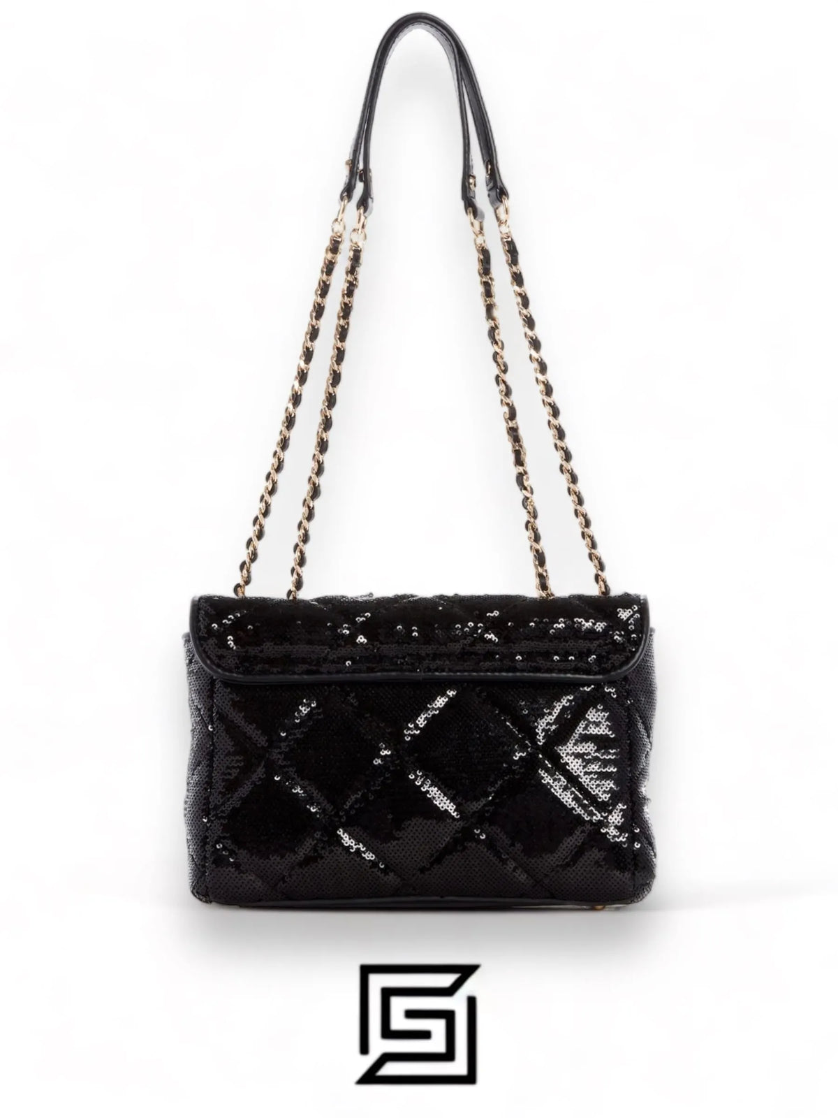 leather GUESS Solapa cruzada convertible Cessily IG767921 Black