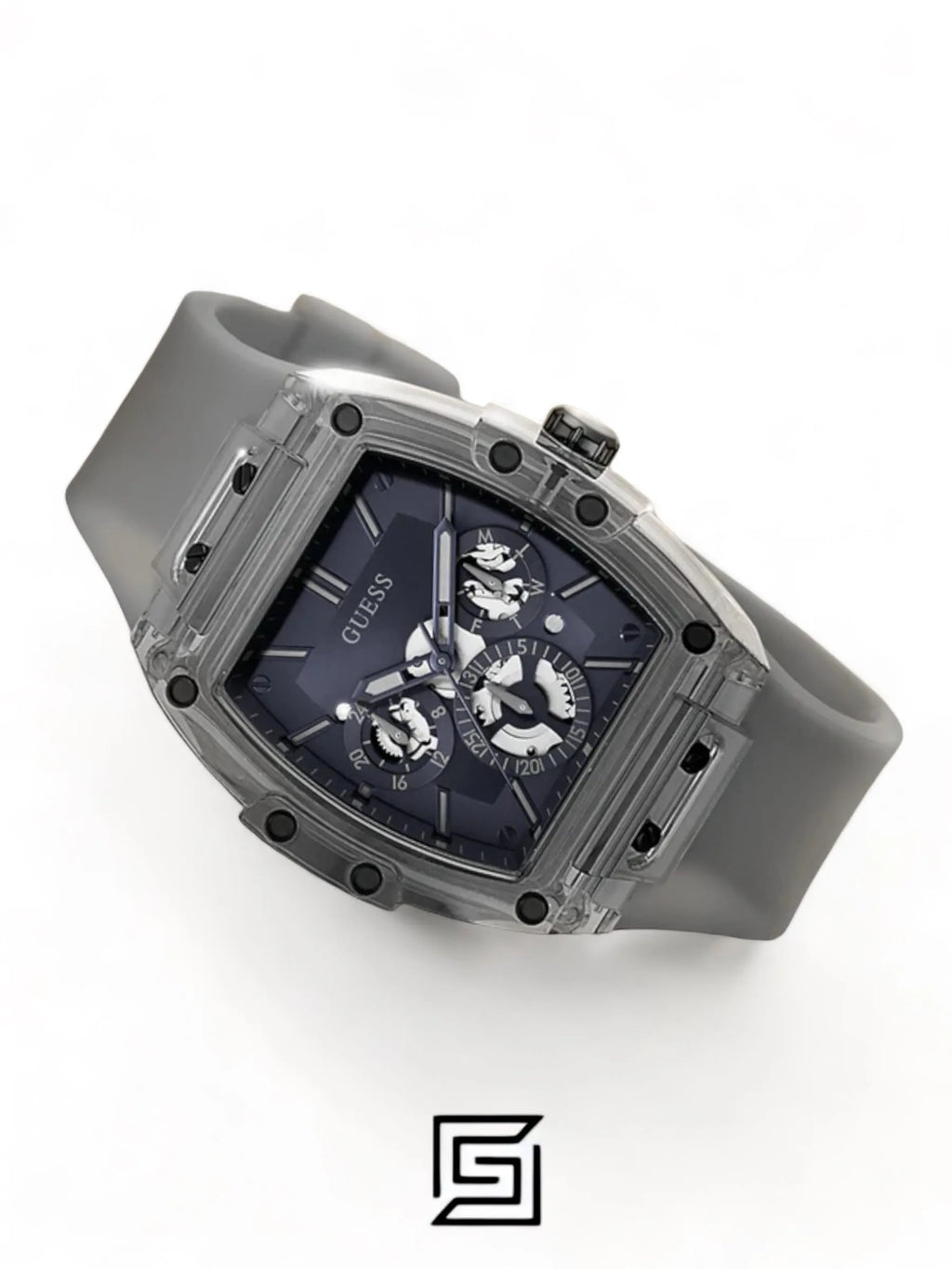 original-watches GUESS Mens Grey Multi-function Watch GW0203G9