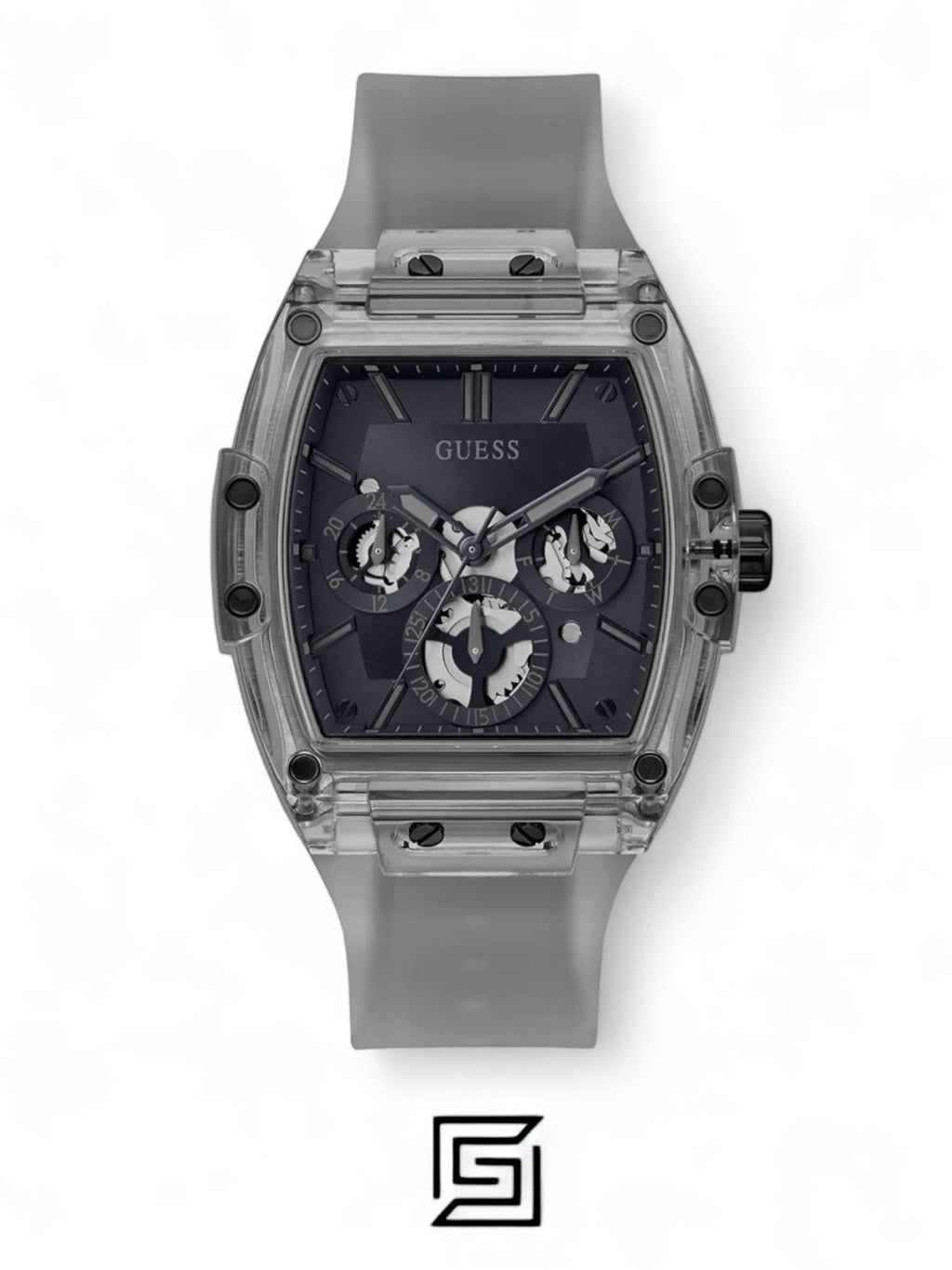 original-watches GUESS Mens Grey Multi-function Watch GW0203G9
