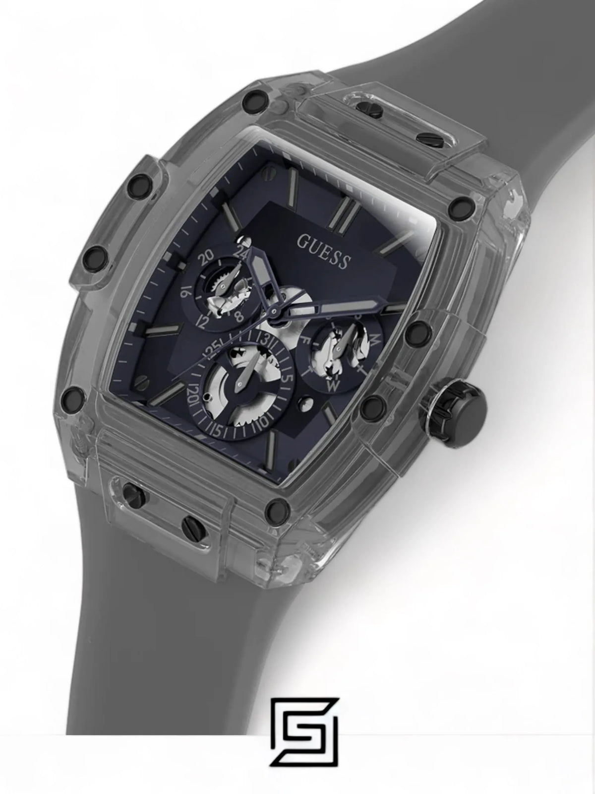 original-watches GUESS Mens Grey Multi-function Watch GW0203G9