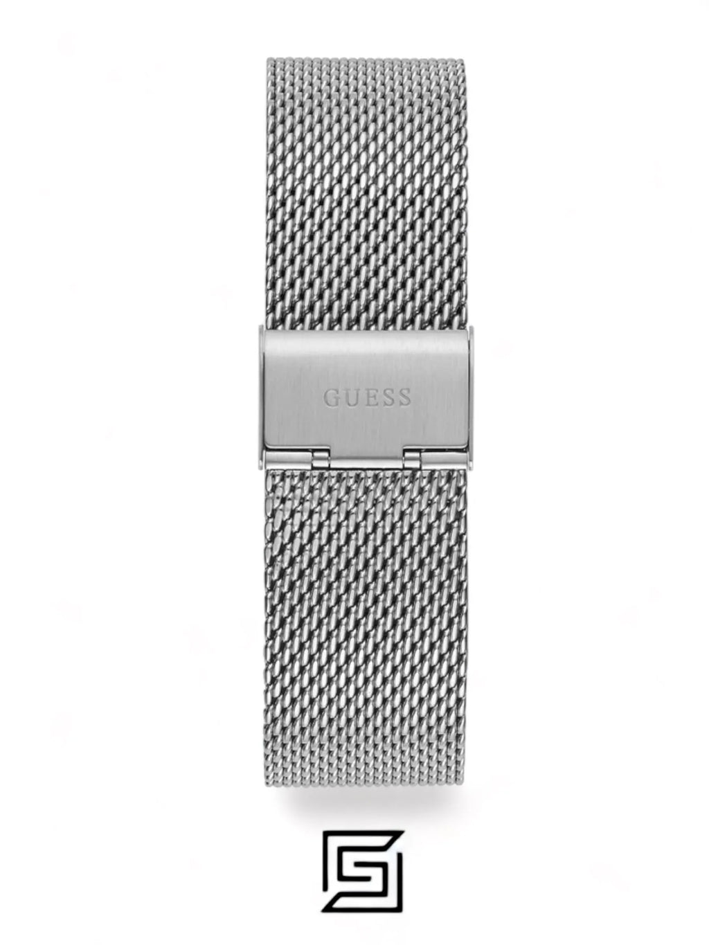 original-watches GUESS Mens Silver Tone Multi-function Watch GW0582G1