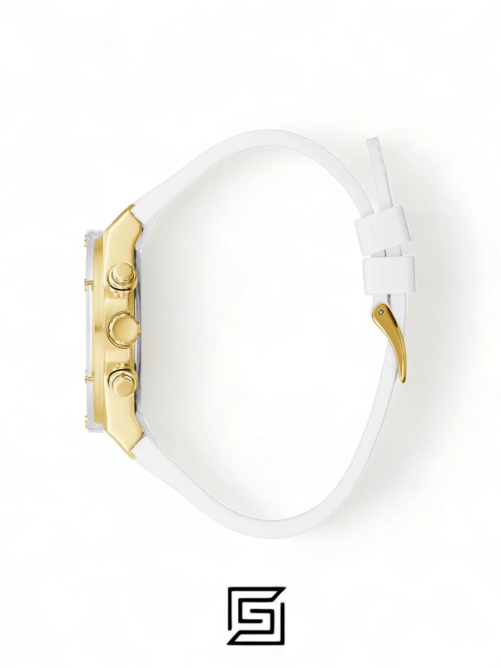 Guess original-watches ECO-FRIENDLY WHITE AND GOLD BIO-BASED WATCH GW0409L2