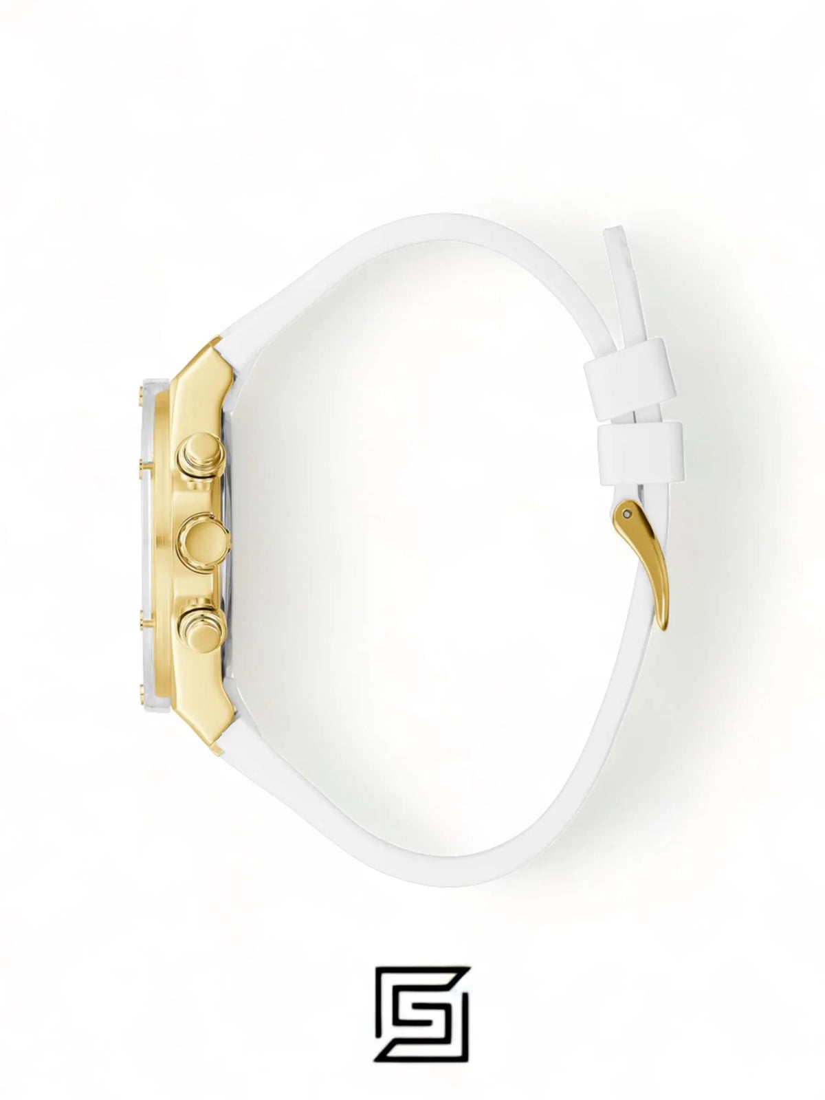 Guess original-watches ECO-FRIENDLY WHITE AND GOLD BIO-BASED WATCH GW0409L2