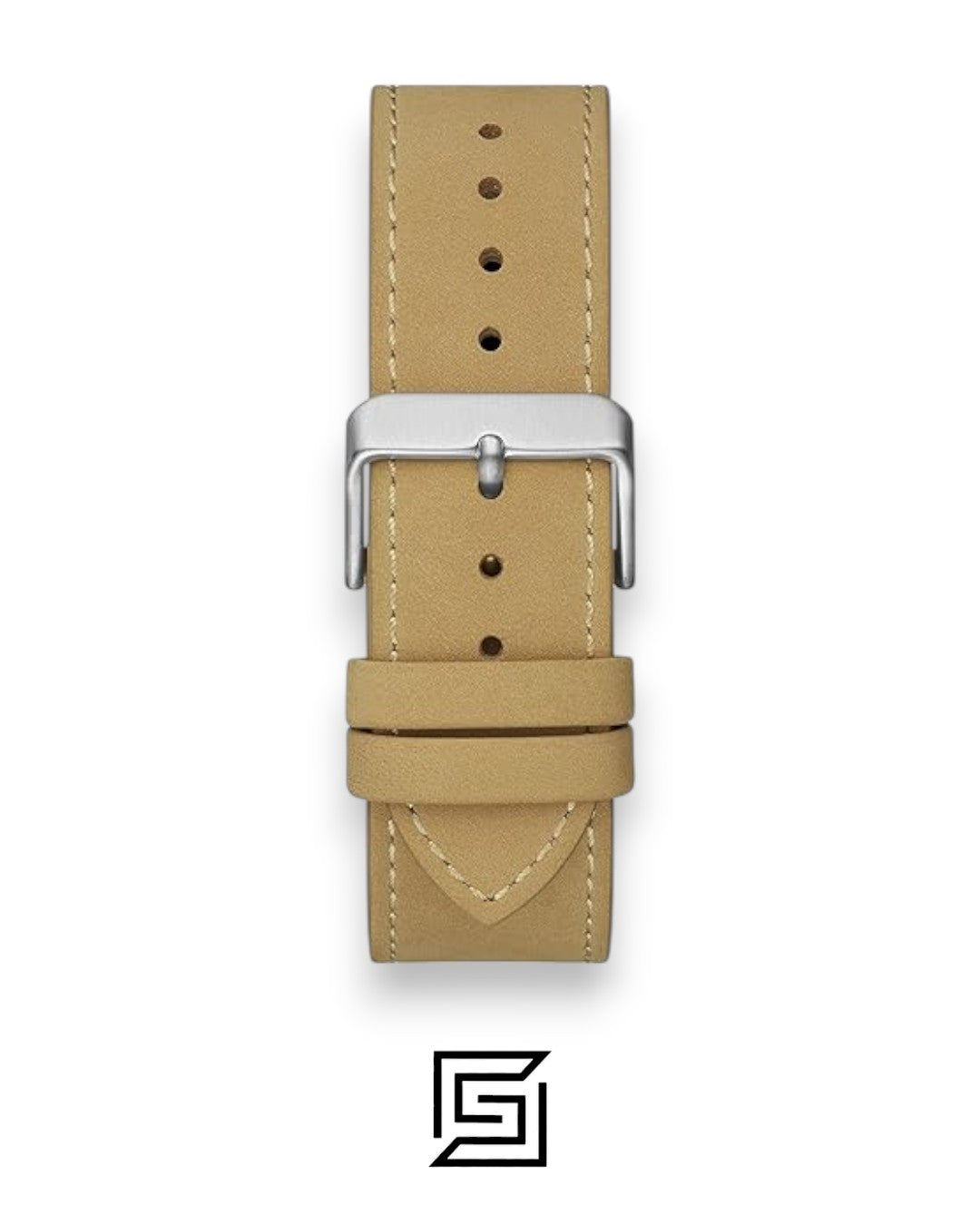 GUESS MEN SILVER TONE Analog Suede strap Watch GW0262G1