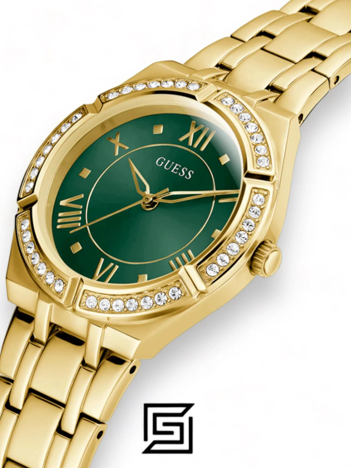 watches GUESS Ladies Gold Tone Analog Watch - GW0033L8