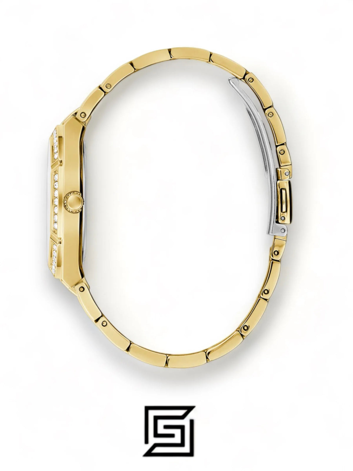 watches GUESS Ladies Gold Tone Analog Watch - GW0033L8
