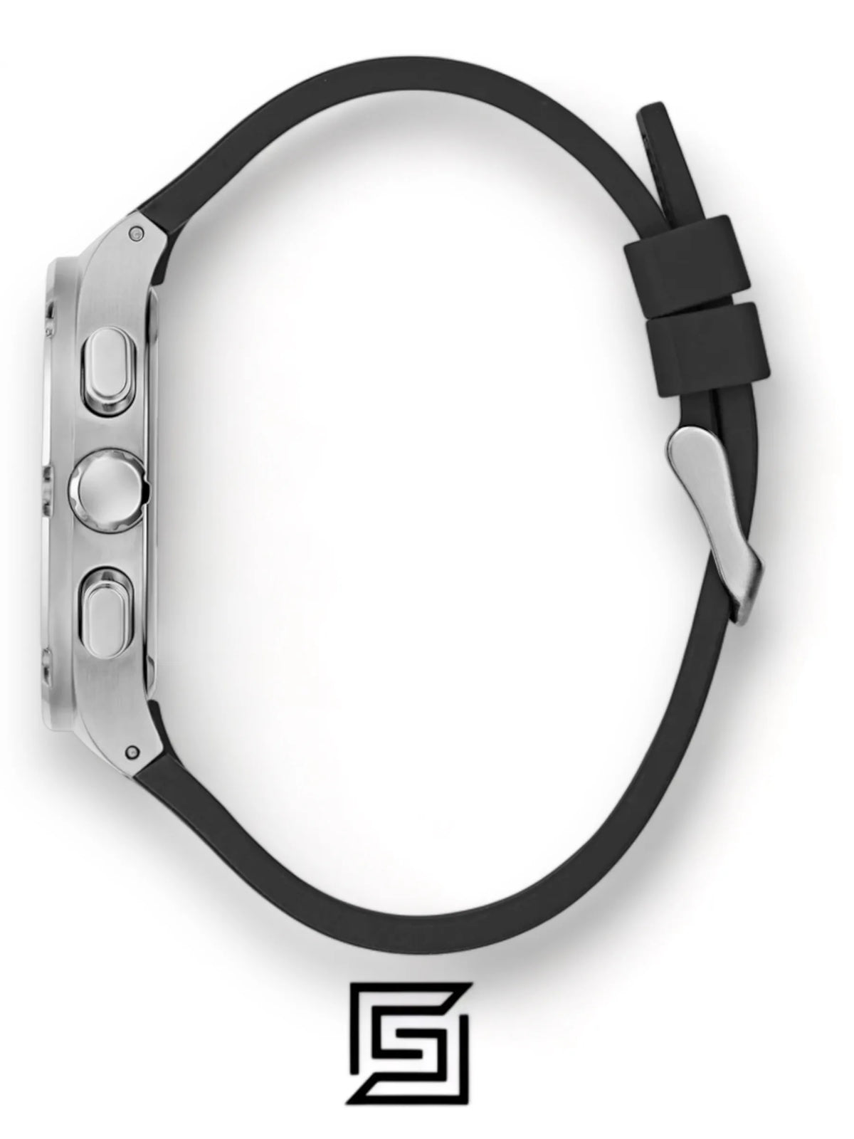 original-watches GUESS Mens Black Silver Tone Multi-function Watch - GW0571G1