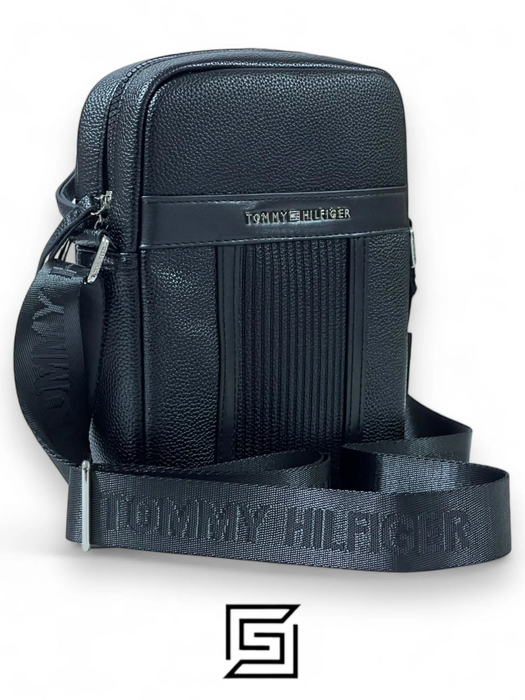 Tommy Hilfiger leather Tommy Cross Bag TM1016-8 Black