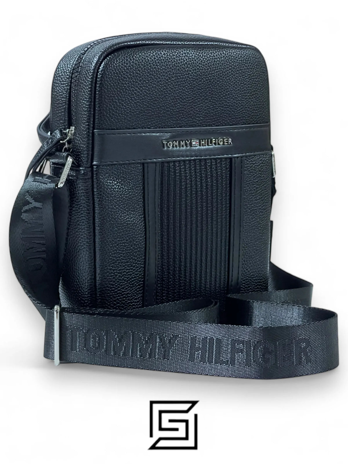 Tommy Hilfiger leather Tommy Cross Bag TM1016-8 Black