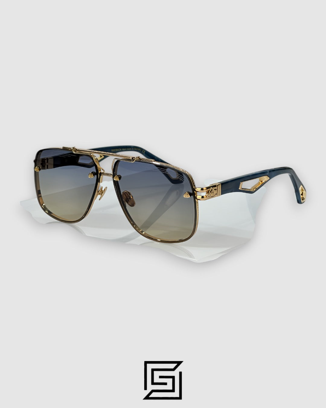 Maybach THE KING 2 sunglasses For Men - GOLD-BLUE