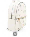 Backpack Leather Women Zip Backpacks with Full Set of Coach Package C1804