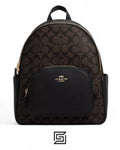 Coach leather Court Backpack In Signature Canvas 5671