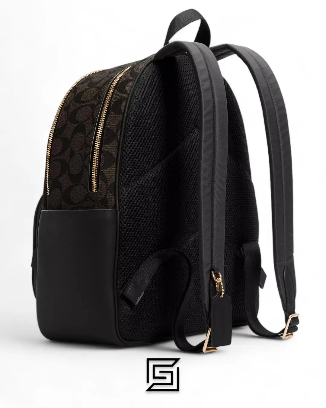 Coach leather Court Backpack In Signature Canvas 5671
