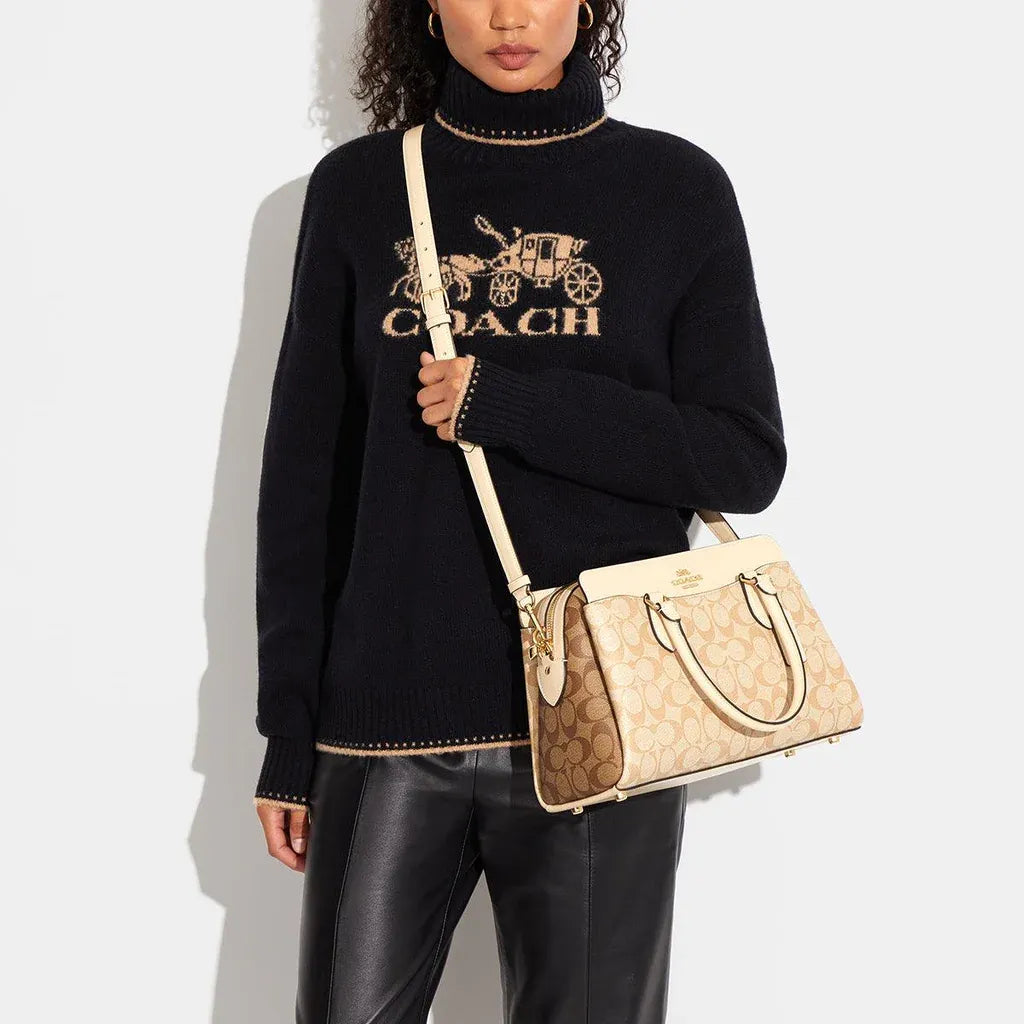 Coach Darcie Carryall In Blocked Signature Canvas Style No. CH503
