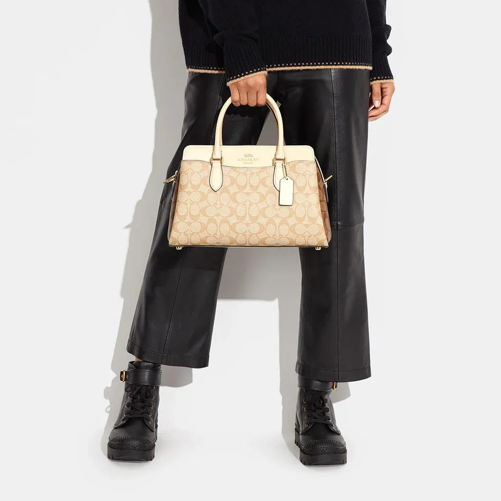Coach Darcie Carryall In Blocked Signature Canvas Style No. CH503